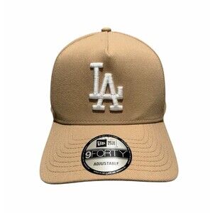 New Era Los Angeles Dodgers 9FORTY A-Frame Adj. Khaki Snapback Cap
